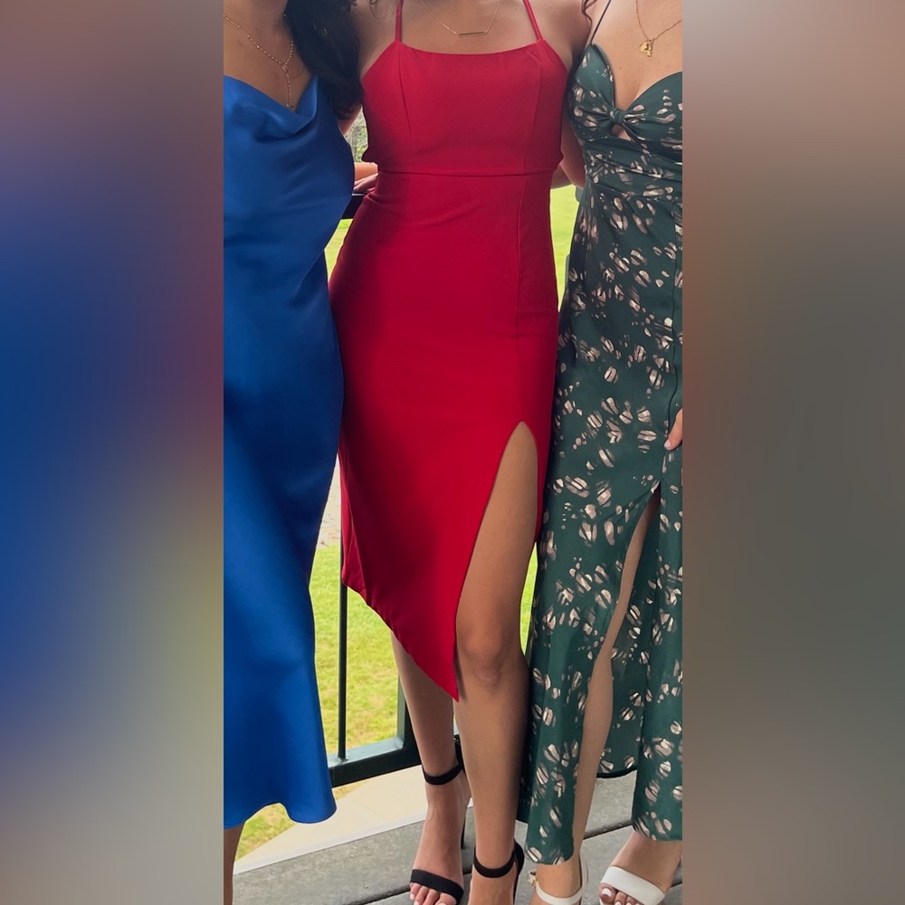 Small/Size 4 ❤️ Red Hello Molly midi dress